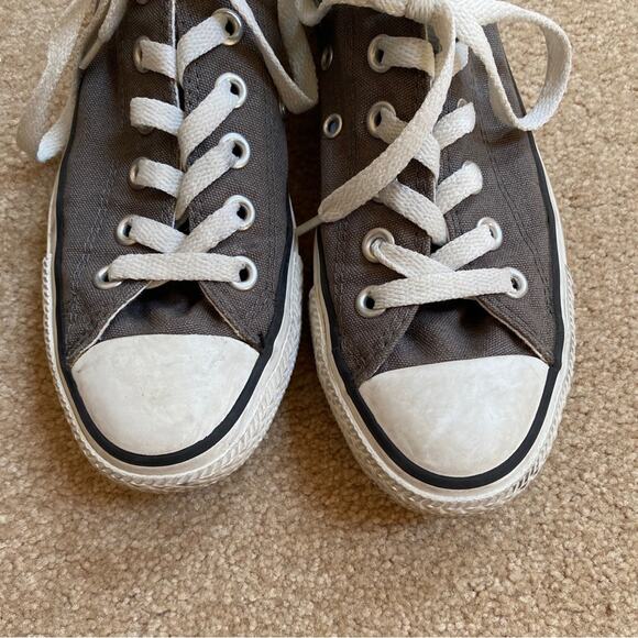 Converse Charcoal Grey Double-Tongue Chuck Taylor All-Star Sneakers Women Sz 7 - Picture 3 of 7